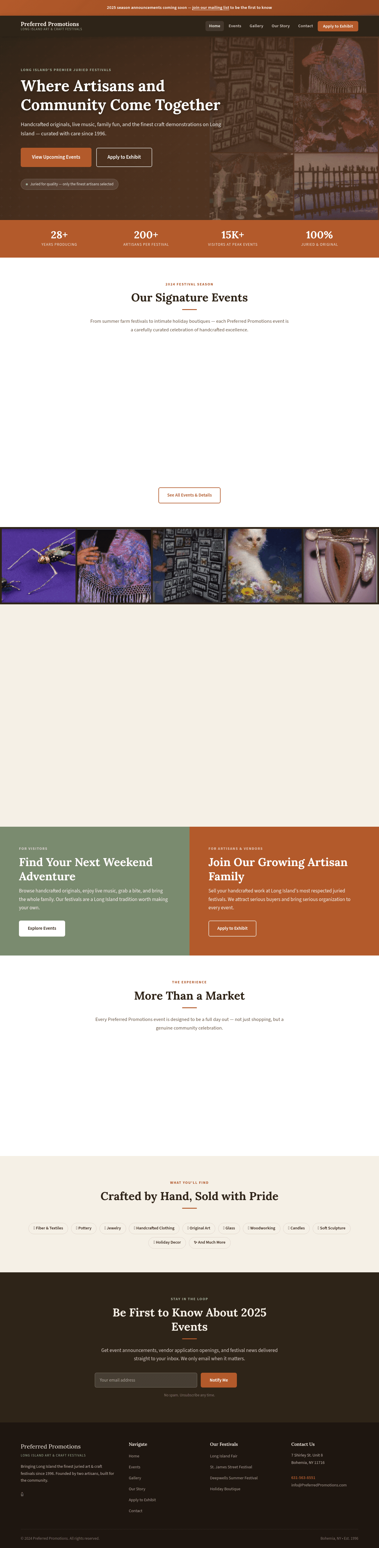Arts & Craft Festival Producer — after